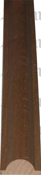 Holzprofilleiste, Holzleiste antik, Holzzierleiste alt, Buche, 95cm, 18x7mm